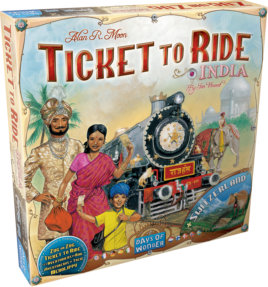 Les aventuriers du rail Indes et Suisse -Ticket to ride India - Switzerland